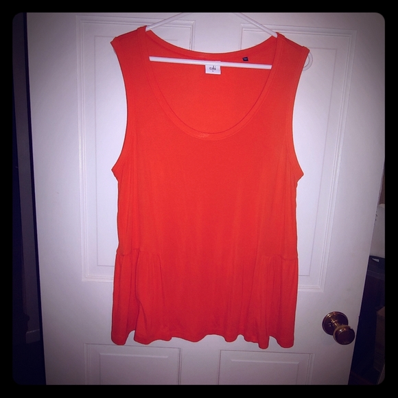 CAbi Tops - Cabi tank top, bright orange, size large